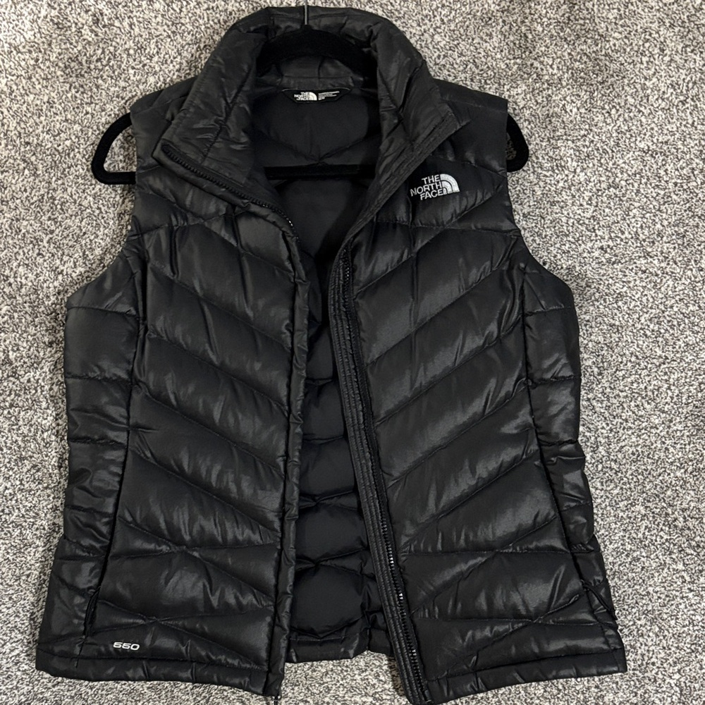 The North Face Black Quilted Down Vest for Women